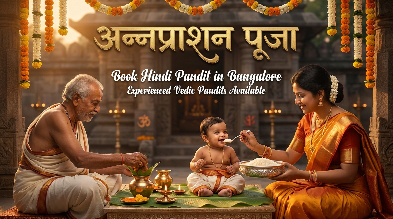 Annaprashan Puja Bangalore baby first rice ceremony in Whitefield