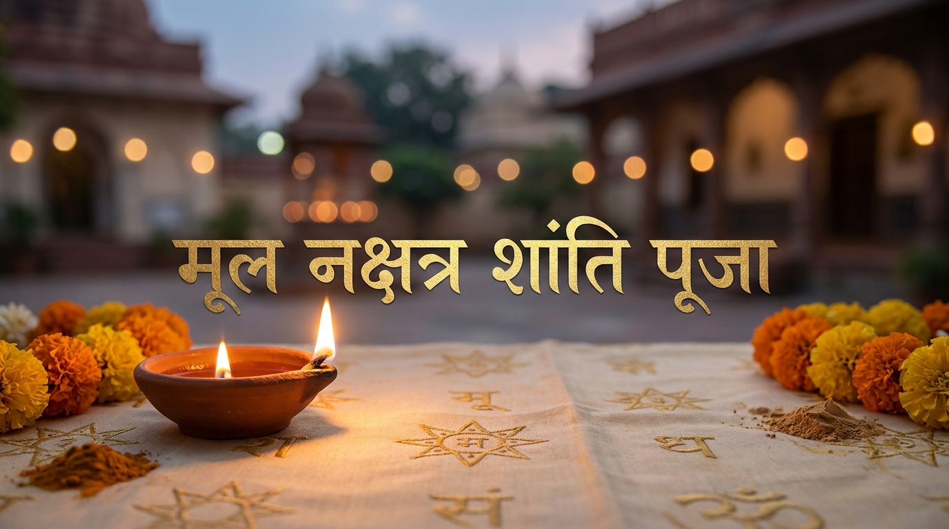Mool Nakshatra Shanti Puja Bangalore spiritual setup in Yelahanka